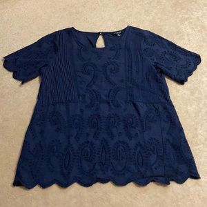 Lucky Brand Short Sleeve Blouse!